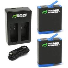 Batteries & Chargers Wasabi Power Battery (2-Pack) and Dual Charger for GoPro HERO8 Black (Compatible with HERO7 HERO6 HERO5)