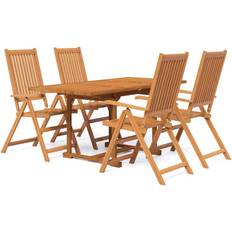 vidaXL 3079645 Ensemble repas de patio, 1 Table incluse 4 Chaises