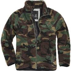 Camouflage Jumpers Brandit Teddy Fleece Jacket Men - Woodland