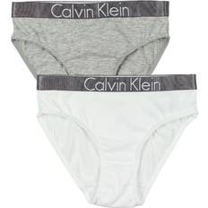 Calvin klein pige trusser Calvin Klein Girl's Bikini Brief - Grey Heather/White