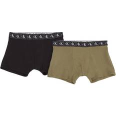 Vihreä Boxerit Calvin Klein Boy's Trunks 2-pack - Deltagreen/Pvhblack (B70B700407)