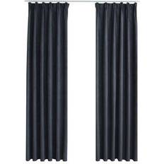 Oranje Gordijnen vidaXL Blackout Curtains with Hooks