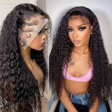 13x6 Aveiyce 13x6 HD Deep Wave Lace Front Wigs 24 inch