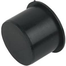 Plumbing FloPlast Floplast Black Push-Fit Waste Pipe Access Plug, (Dia)40mm