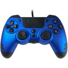 Steelplay Manette filaire Slim Pack pour PS4 PS3 et PC Bleu
