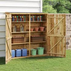 vidaXL Garden Tool Shed Wood Pine Brown