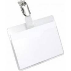 Kontorartikler Durable Security Name Badge with Clip 60x90mm Clear