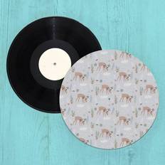 Snowy Deer Turntable Slip Mat