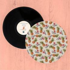 Pineapples And Text Turntable Slip Mat