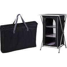 Redcliffs Foldbart campingskab sort (60 x 53 x 97 cm)
