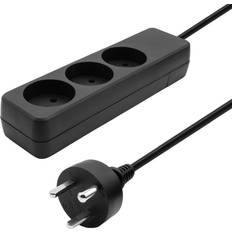 ProXtend Danish Power Strip 3-way 15M IT Black