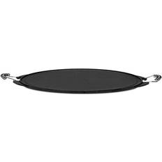 Hierro Fundido - Placa de inducción Sartenes para asar Vaello Plancha Redonda De Hierro Fundido 42 cm (42-D42)