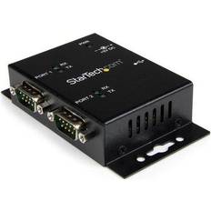 Cables StarTech ICUSB2322I USB to Serial Adapter - 2 Port Din Rail Clips