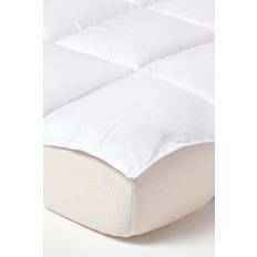 Homescapes Super Microfibre Topper Mattress Cover White (200x150cm)