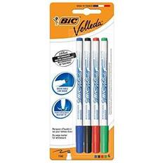 Rouge Feutres Bic Velleda Fine Whiteboard Marker 4pk (Assorted)