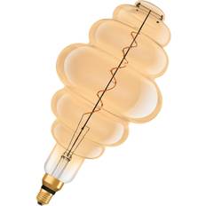 Lyskilder Osram 1906 LED nest guld spiral fil ul tynd 4,8W/822 E27 dim