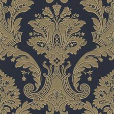 Belgravia Decor Amara Damask Navy/Gold Wallpaper