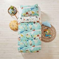 Furn Little Furn. Love Our Earth Toddler Duvet Cover Blue, Red, White
