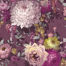 Wallpapers Belgravia Belgravia Decor Azzurra Floral Mulberry Wallpaper
