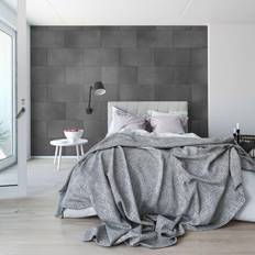 Grosfillex 11x Wallcovering Tile Wise Stone Dark Grey Interior Wall Panels