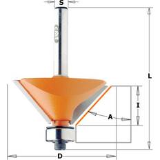 Kap- & Geringssave Cmt Fasfræser S=12 mm; D=45 mm; med kulelager