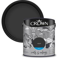 Crown Matt Emulsion Paint Rebel Wall Paint, Ceiling Paint 2.5L