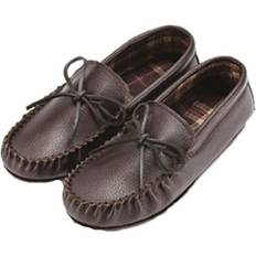 Brune - Dame Mokasiner Eastern Counties Leather Unisex Fabric Lined Moccasins (15 UK) (Dark Brown)