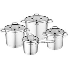 Amercook Stainless Steel Set med lock 8 delar
