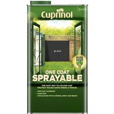 Black fence paint Cuprinol One Coat Sprayable Fence Treatment Wood Paint Black