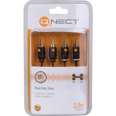 Qnect AUDIOKABEL PHONO HAN/HAN 3