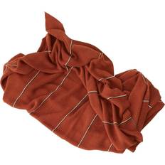 OYOY Rivi Filt Vit, Brun (184x134cm)