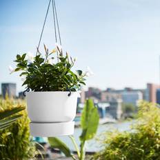 Elho Plantekasser Elho Greenville White Plant Flower Hanging Basket Recyclable