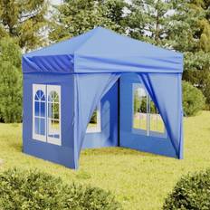 vidaXL Carpa Para Fiestas Plegable Con Paredes Laterales 2 x 2 m - Azul