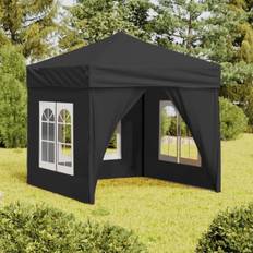 Paviljonger & Tilbehør vidaXL anthracite, 197.5 Folding Party Tent with Sidewalls Pavilion Marquee