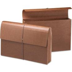Brown Binders & Folders Smead Smead 3 1/2" File Wallets, Legal, Redrope