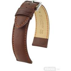 Garn & Håndarbejdsudstyr Hirsch Merino, Artisan Leather 20mm Large Guldbrun/Silver 01206070-2-20