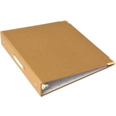 Gold Desktop Organizers & Storage + Hazel Medallion Bookcloth Signature 3-Ring Binder