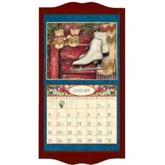 Lang Calendar Frame Pine Classic Vintage