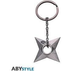 Naruto Shippuden Shuriken Konoha Schlüsselanhänger - Grau