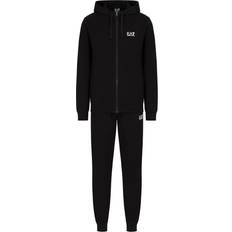 Elastane/Lycra/Spandex - Men Jumpsuits & Overalls Emporio Armani Core ID Hooded Tracksuit - Black