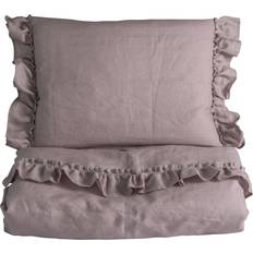 Påslakan Vagn/Vagga Volang Dusty Pink