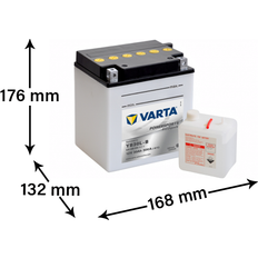 12 volts batteri Varta 530 400 030 MC 12 volts batteri 30 Ah pol till höger)