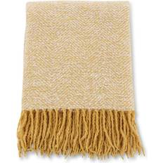 Venture Home Toby Filt Gul, Beige, Vit (170x130cm)