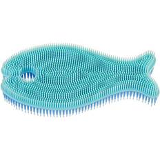 Blue Baby Skin Innobaby Fish Bath Scrub In Blue Blue