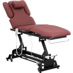 Physa Elektrisk massagebänk 3 motorer 250 kg Svart/vinröd NANTES BURGUNDY_PH