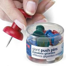 Red Paper Clips & Magnets OIC Giant Push Pin 1.50" Length