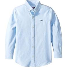 L Camisas Boys' Cotton Oxford Whale Shirt