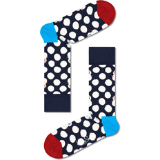Happy Socks Marinblå Big Dot Snowman Crew-socka