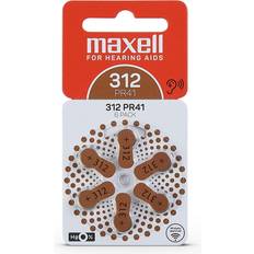 Pr41 312 Maxell 312 hörapparatsbatteri 6-pack