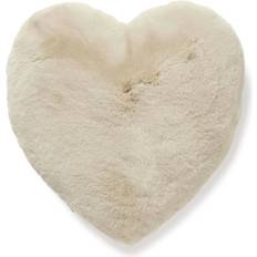Skinnwille Hjertepude Fluffy Komplet pyntepude Beige, Brun (45x45cm)